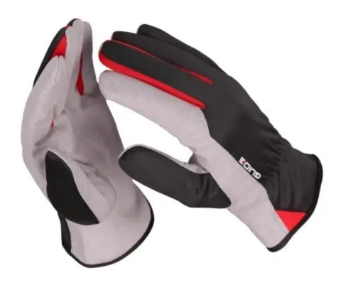 GUIDE 761 rozmiar 8 – lekkie, przewiewne rękawice robocze ze skóry syntetycznej.